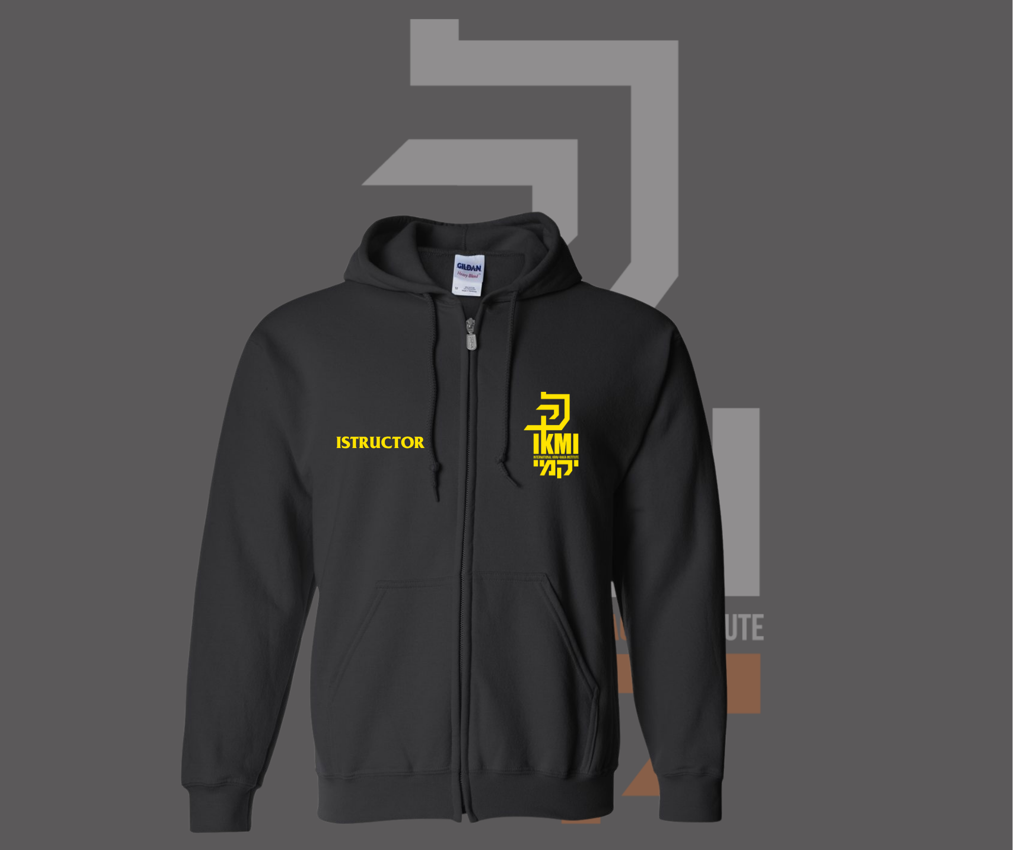 Sweats a capuche a zipper instructeur  IKMI (Broderie)