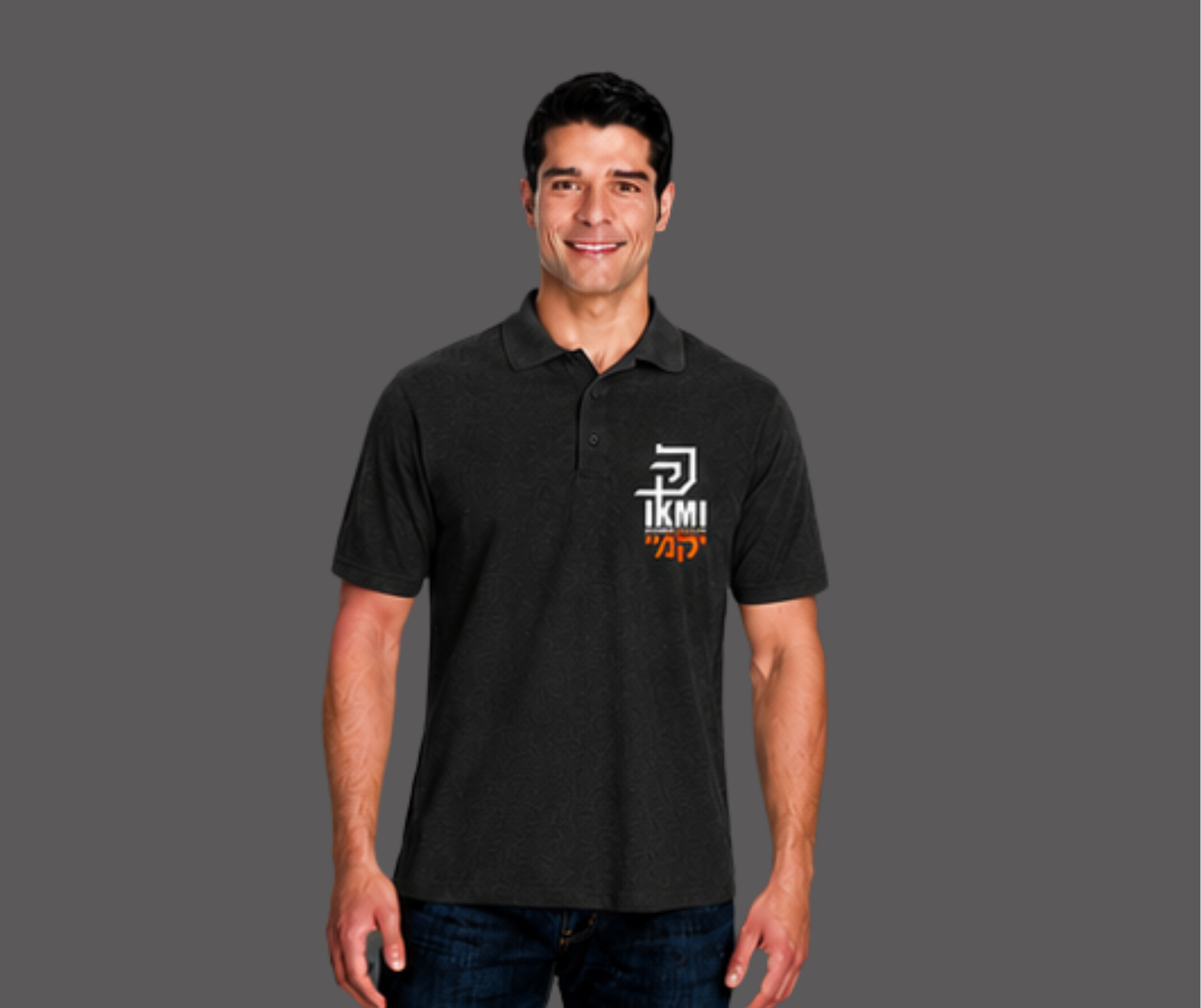 Polo avec logo Broderie  athlète  IKMI