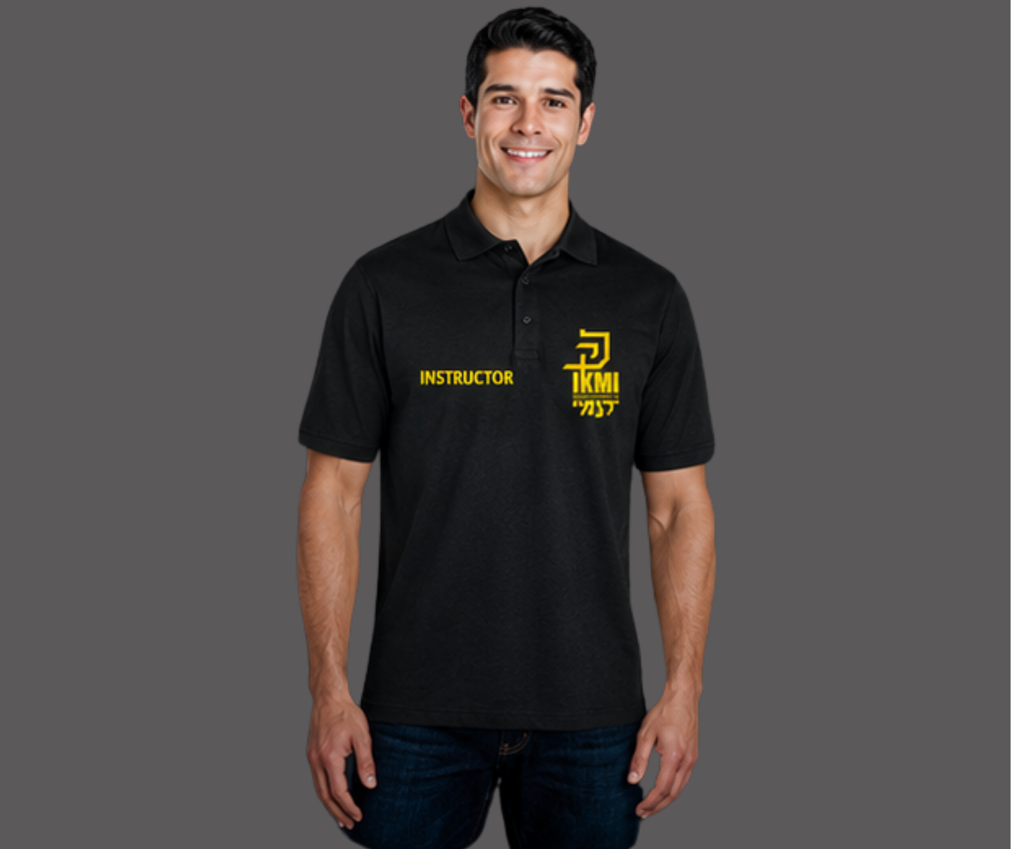 Polo avec logo Broderie  Instructeur  IKMI