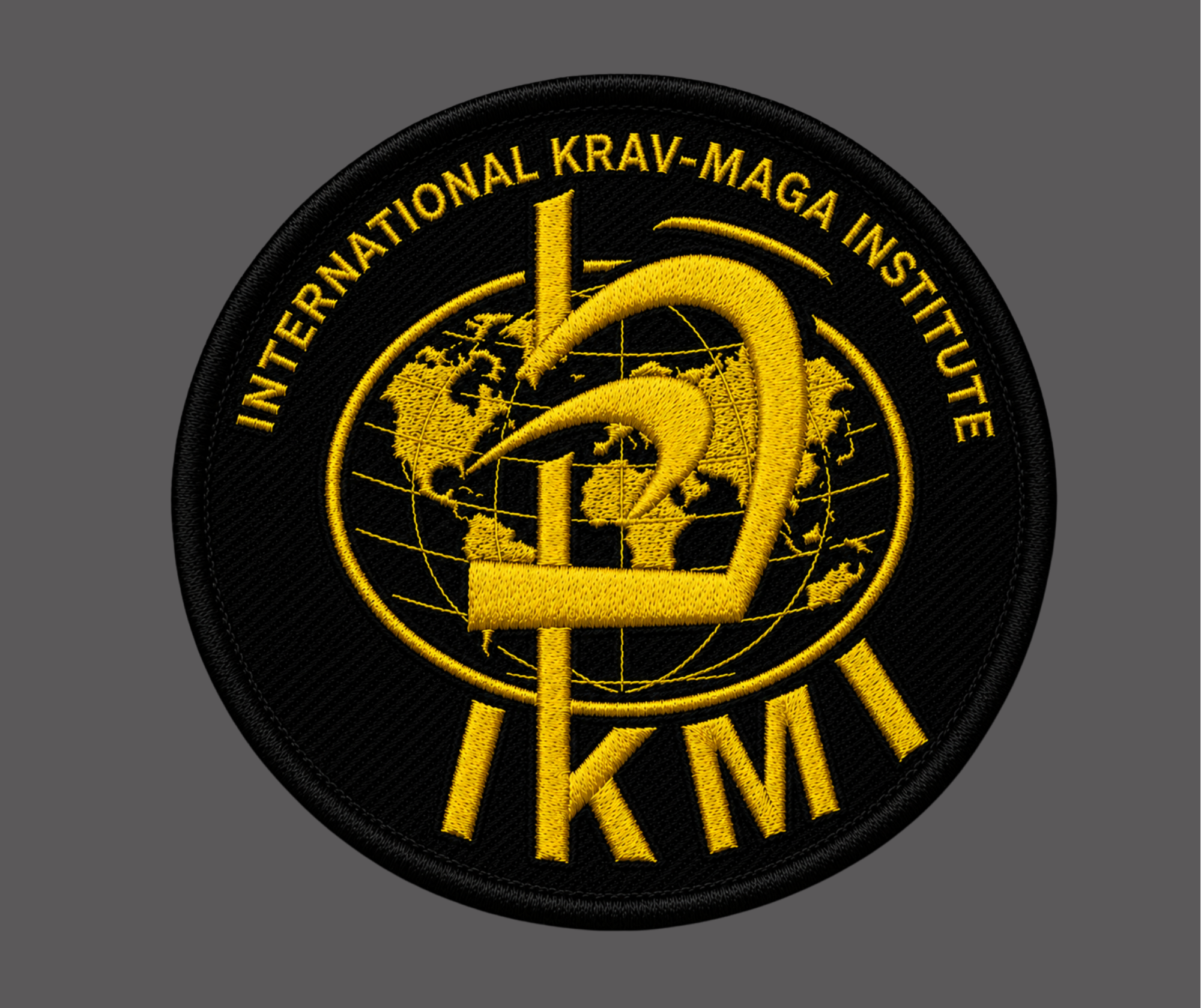 Patch velcro brodé ronde  Instructeur IKMI